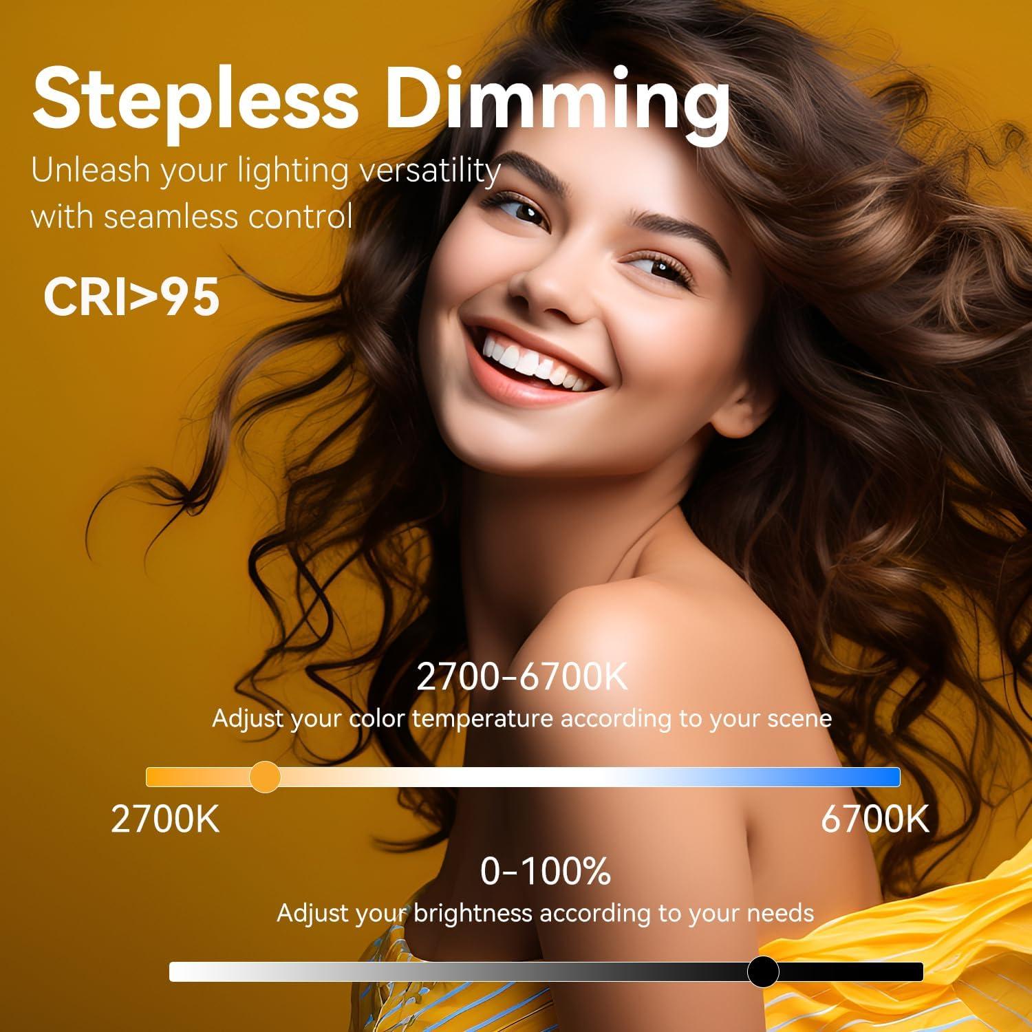 Anillo de Luz 55W 6500K con Soporte Trípode y Control Remoto