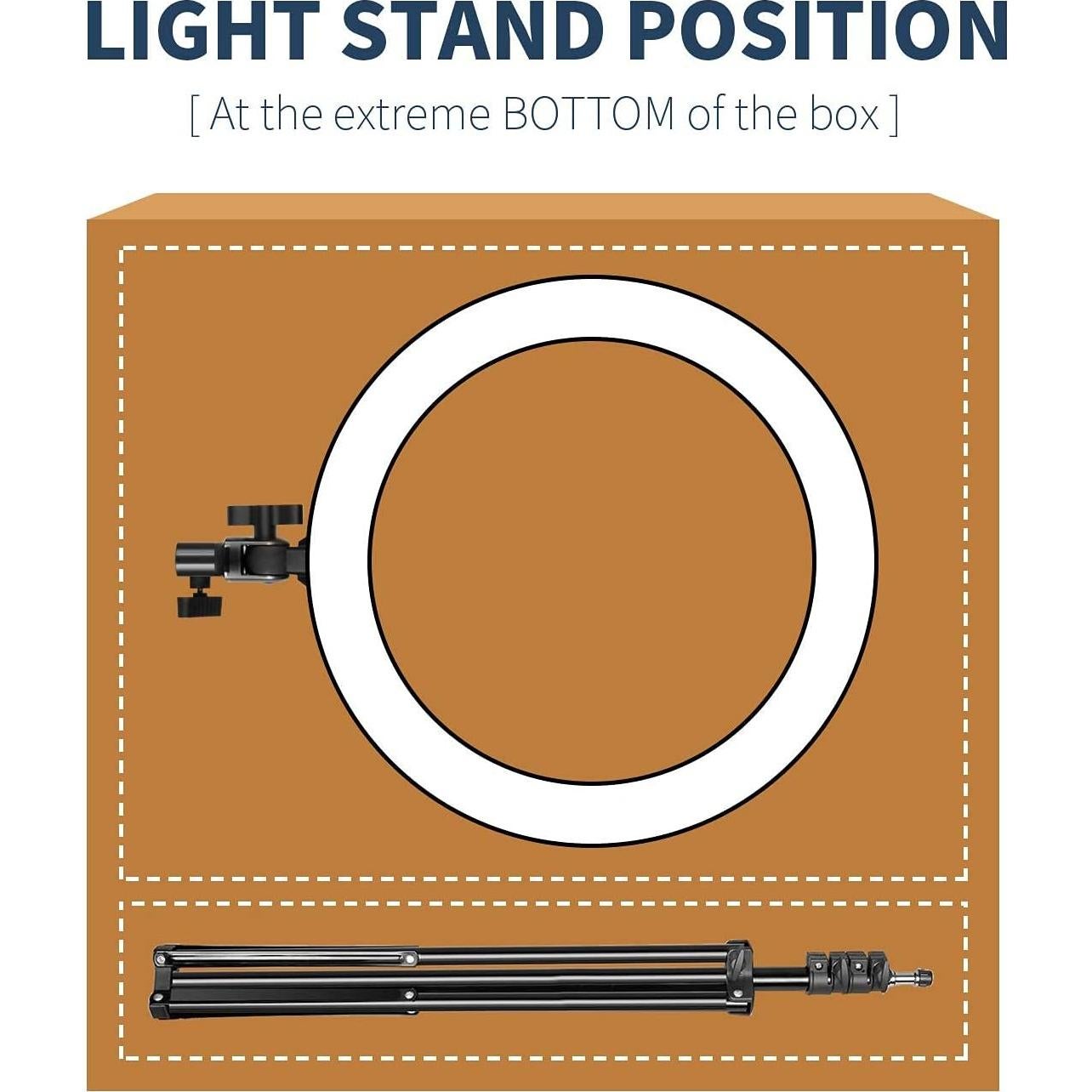 Kit de Luz de Anillo LED Neewer 50.8 cm con Soporte y Accesorios