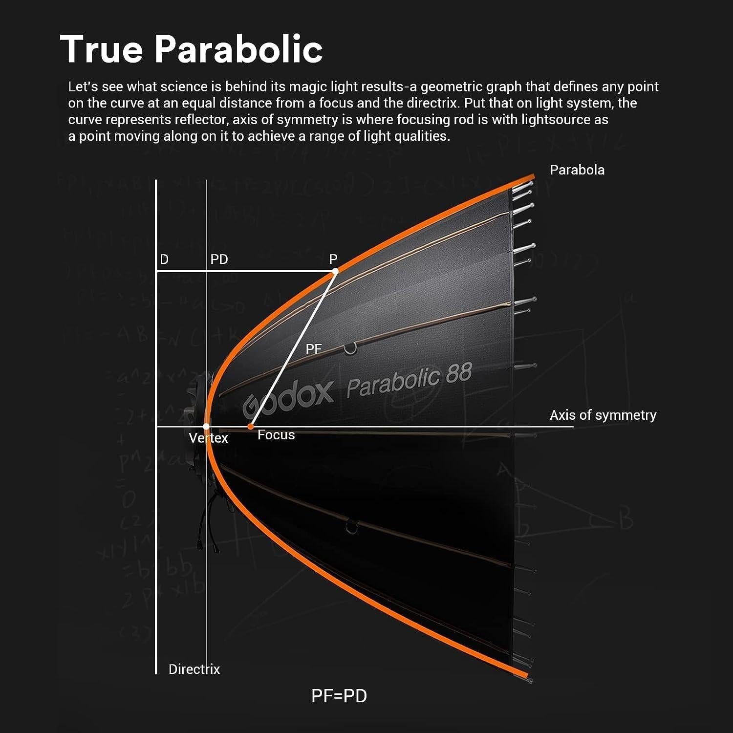Kit de Iluminación Parabólica Godox 68" (172.72 cm) Profesional