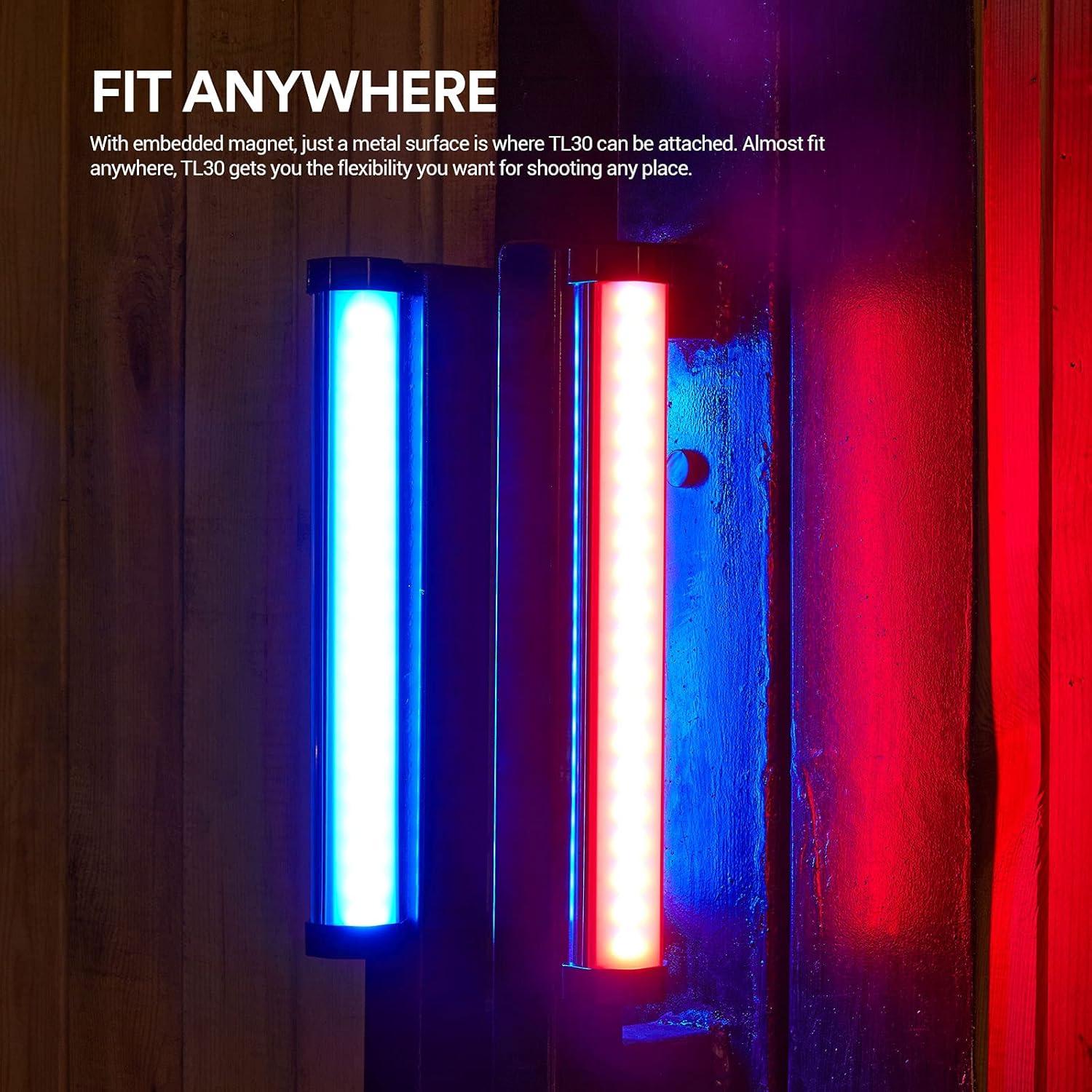 Tubo de Luz LED RGB Godox TL30, 2700K-6500K, 2900mAh