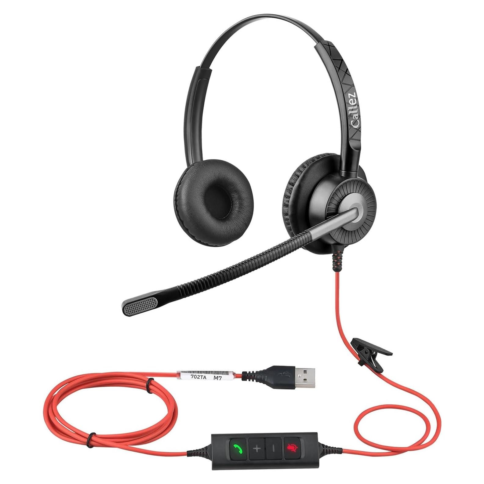 Auriculares USB Callez 702TA con Micrófono Doble ENC para PC