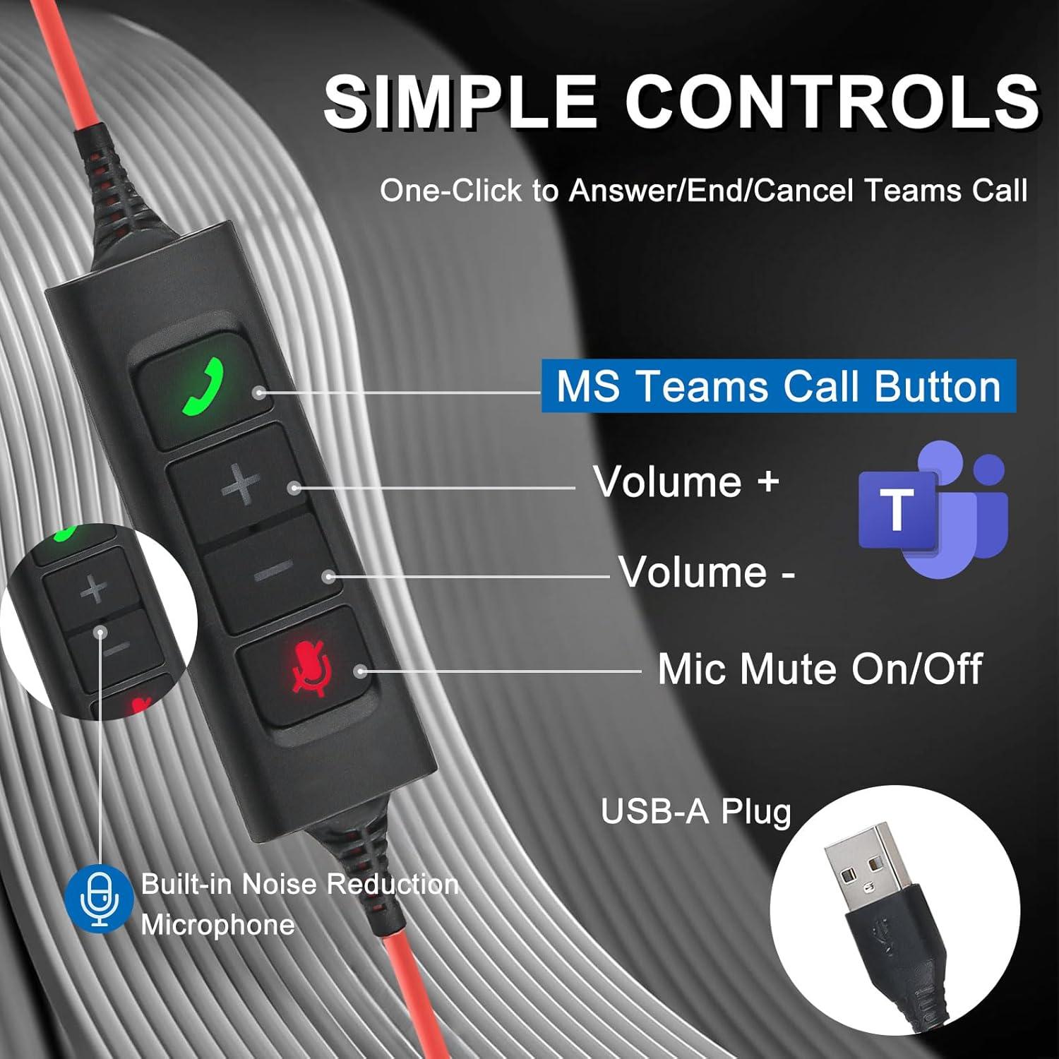 Auriculares USB Callez 702TA con Micrófono Doble ENC para PC