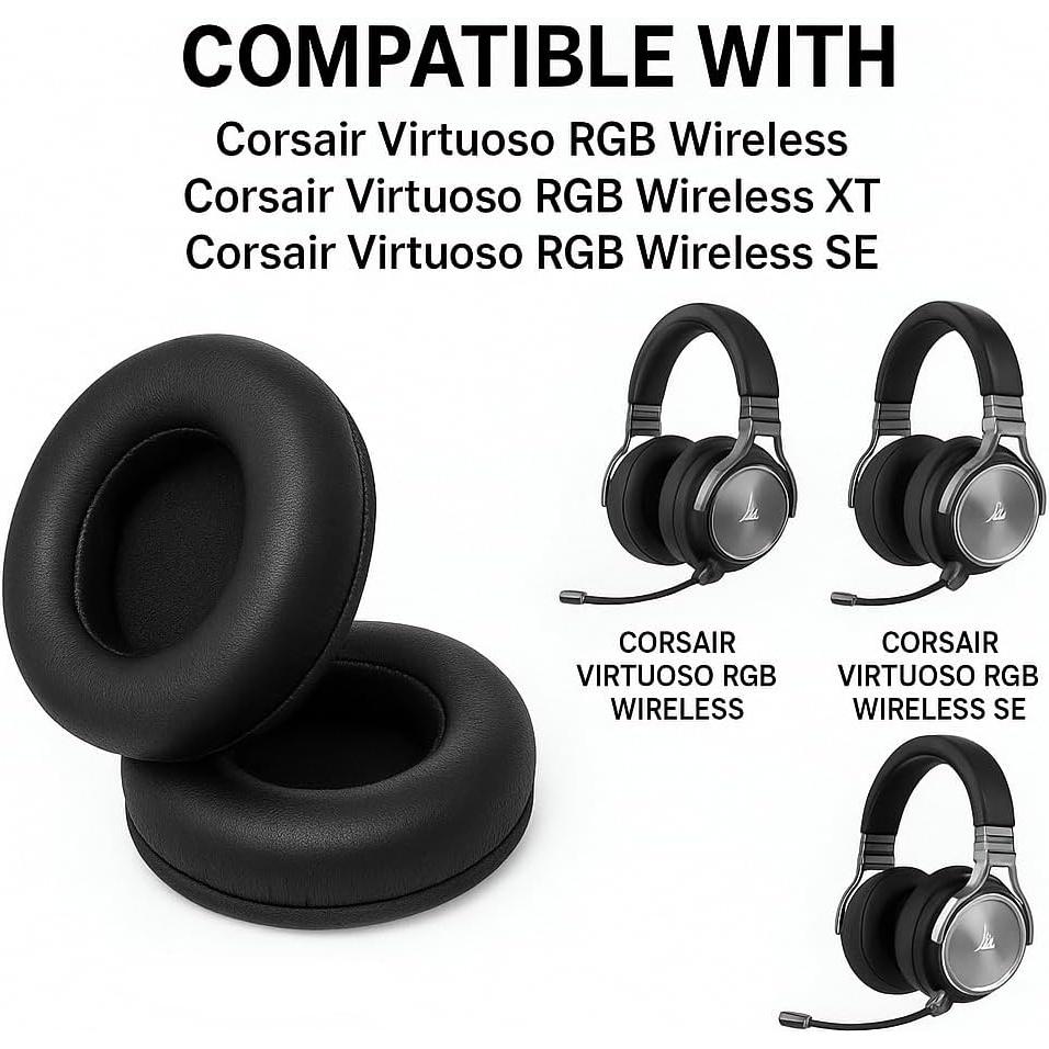 Almohadillas de Repuesto Framonics para Corsair Virtuoso RGB SE