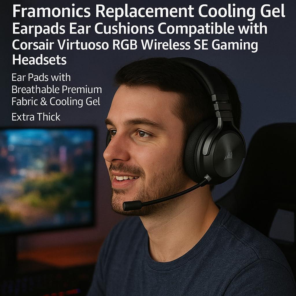 Almohadillas de Repuesto Framonics para Corsair Virtuoso RGB SE