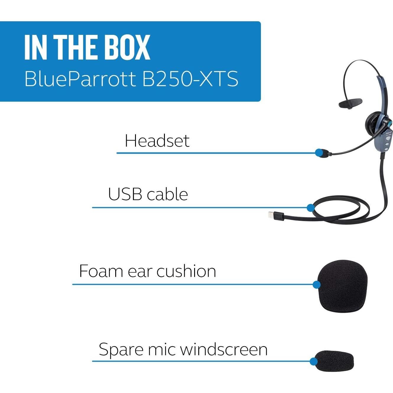 Auricular Bluetooth BlueParrott B250-XTS con cancelación de ruido