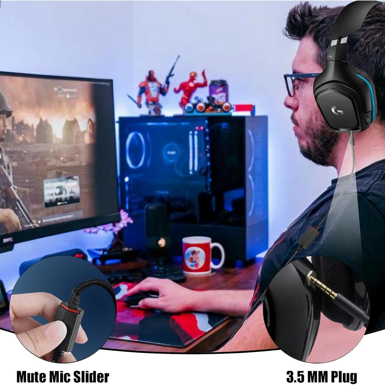 Cable Auxiliar 2M BENACES para Auriculares Astro A40 A10