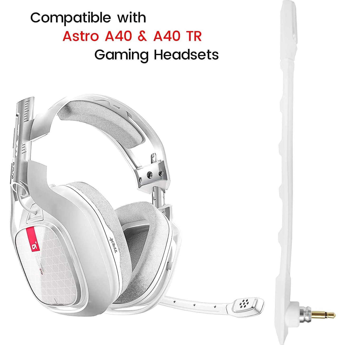 Micrófono desmontable Astro A40 TR blanco con cancelación de ruido