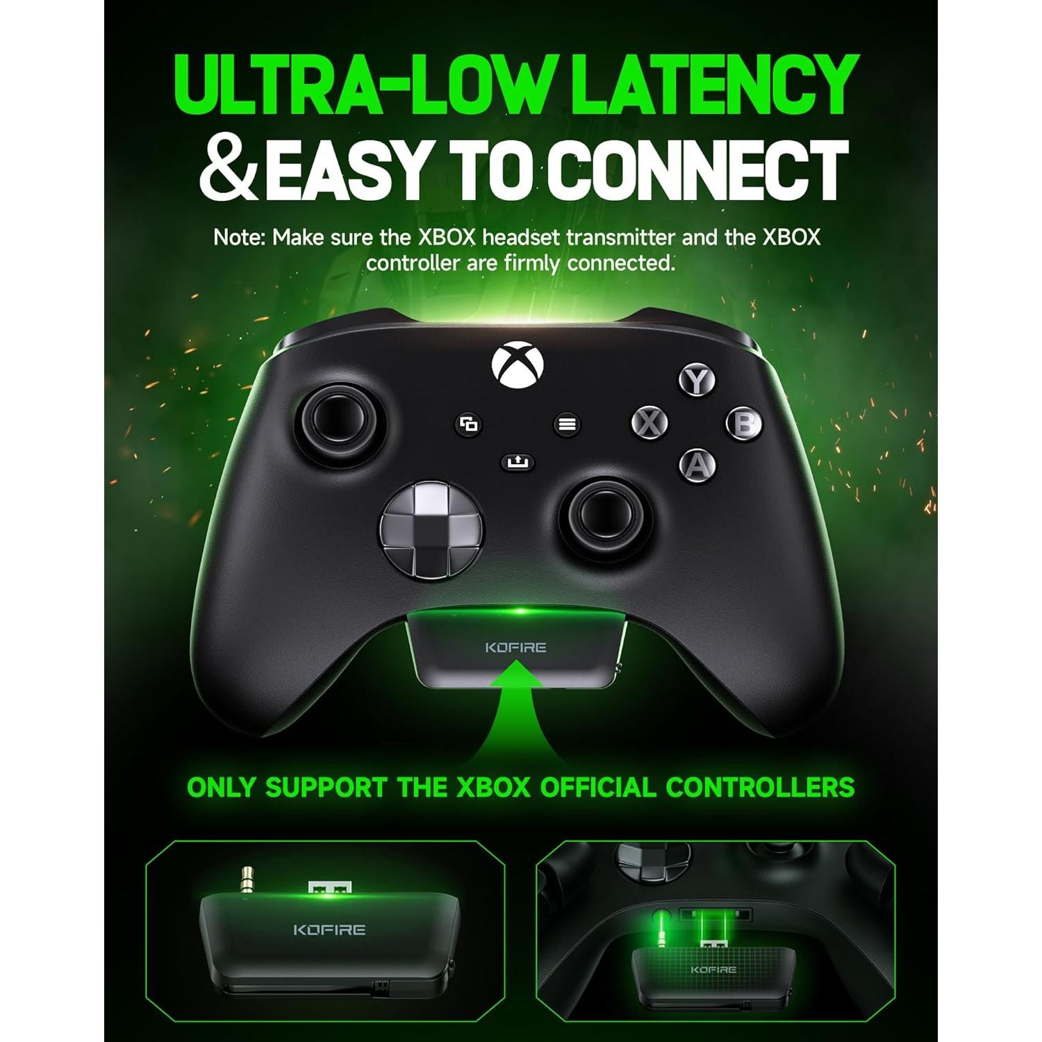 Auriculares Gaming Inalámbricos KOFIRE XG2 40H 3D Sonido 2.4GHz