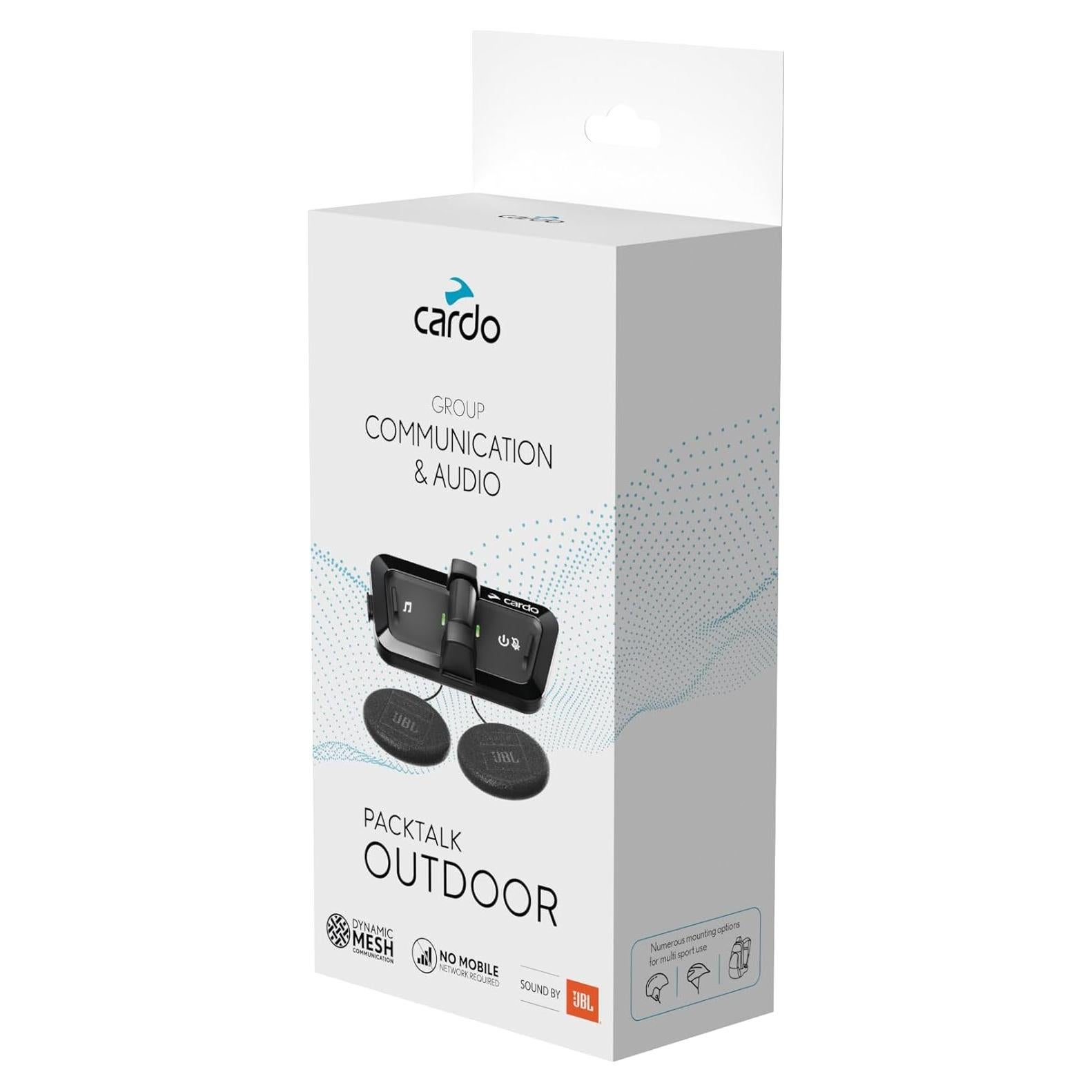 Intercomunicador Inalámbrico Packtalk Outdoor CARDO Negro