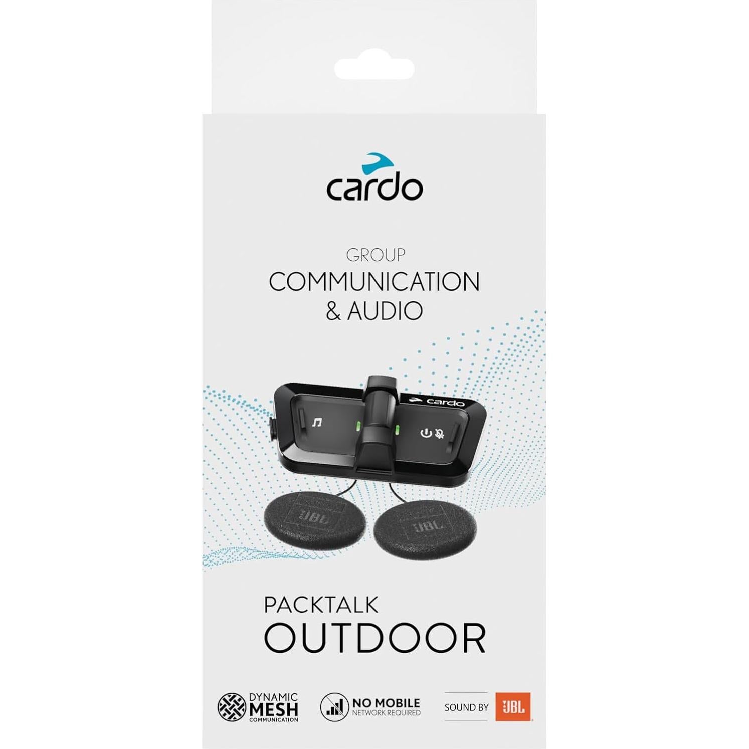 Intercomunicador Inalámbrico Packtalk Outdoor CARDO Negro