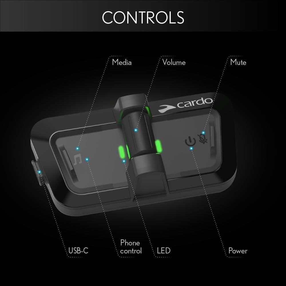 Intercomunicador Inalámbrico Packtalk Outdoor CARDO Negro