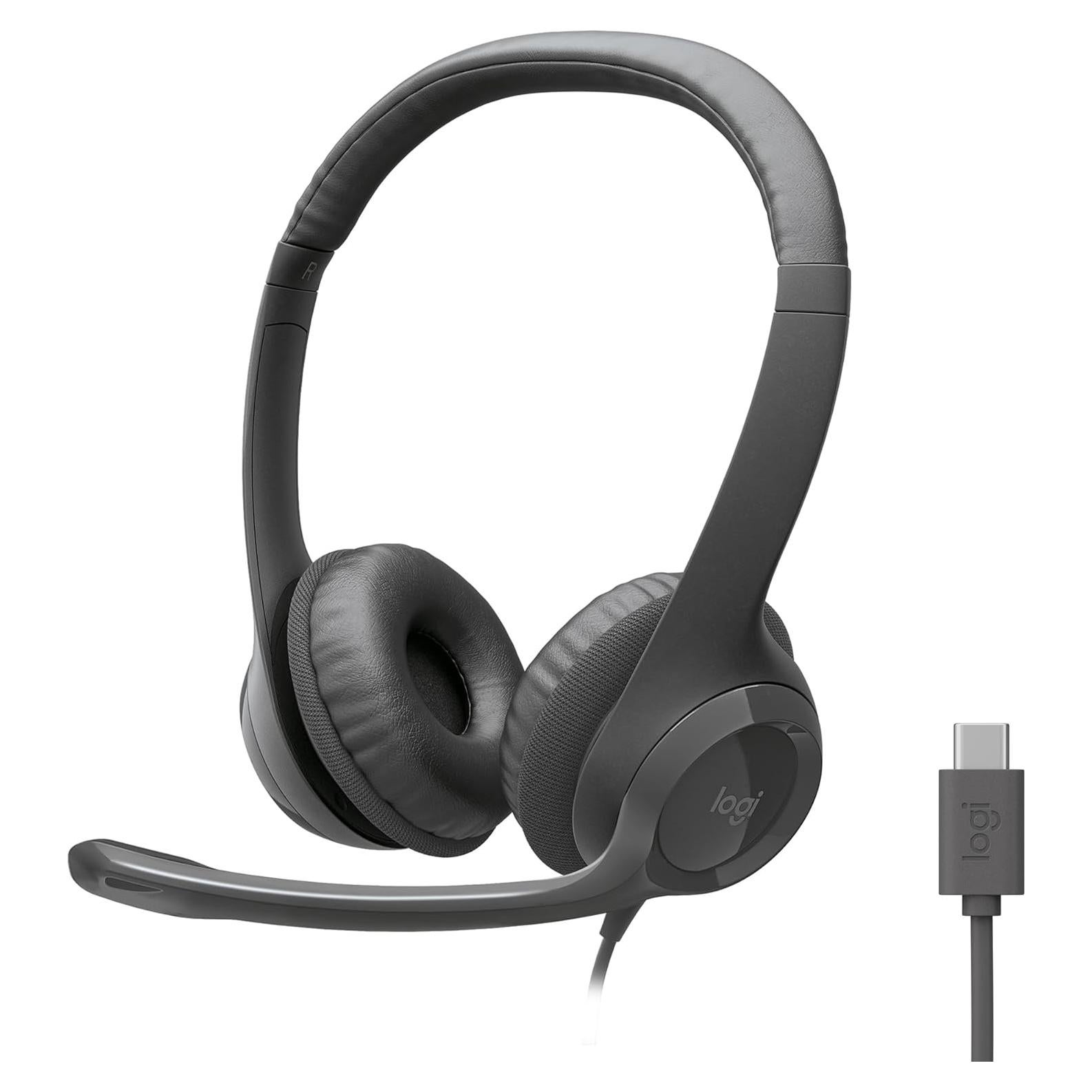 Auriculares Logitech H391 USB-C con Micrófono y Cancelación de Ruido