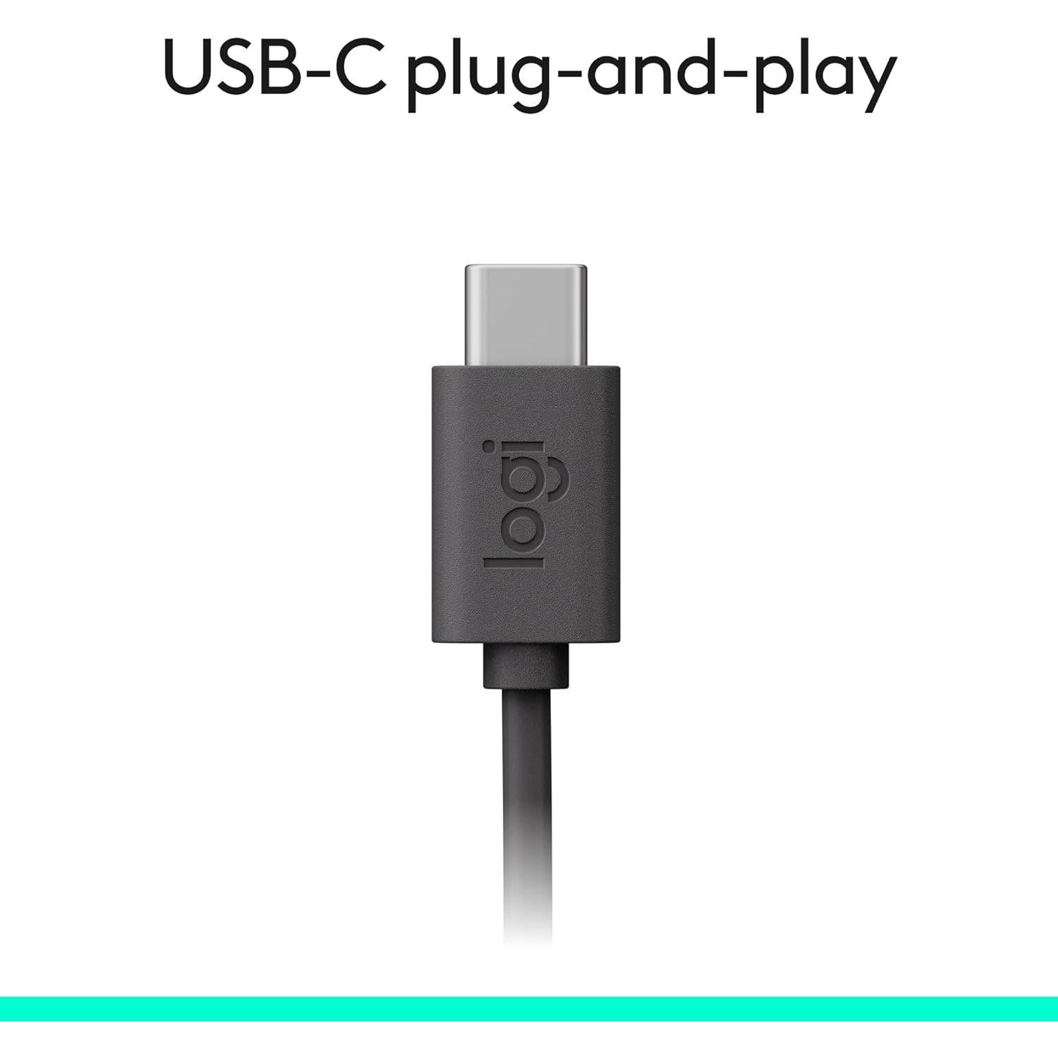 Auriculares Logitech H391 USB-C con Micrófono y Cancelación de Ruido