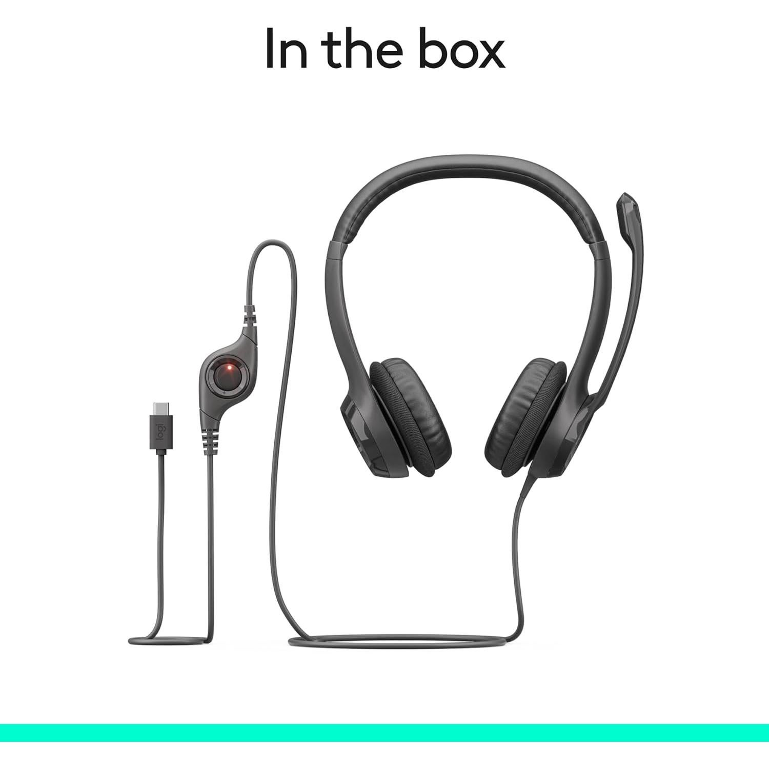 Auriculares Logitech H391 USB-C con Micrófono y Cancelación de Ruido