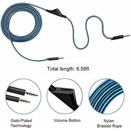 Cable AUX de Reemplazo EARLA TEC para Auriculares Astro A10 A40 2M