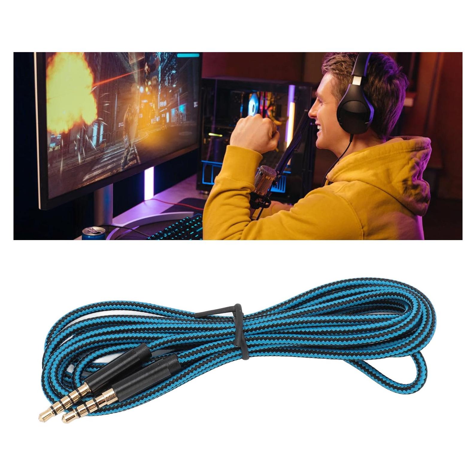 Cable de audio 3.5mm 5 polos a 4 polos Logitech Astro 2m