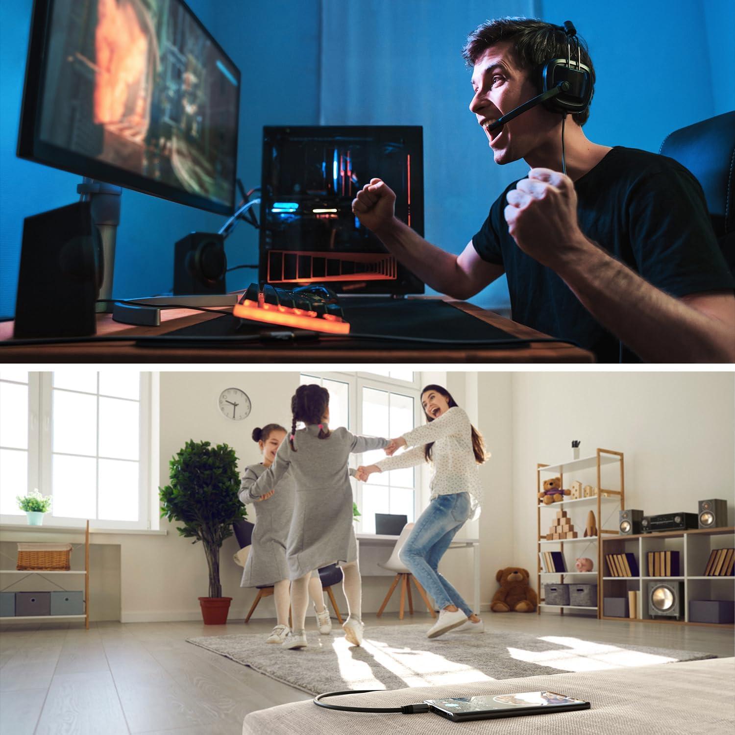 Cable de extensión para auriculares KabelDirekt 0.91m TRRS 3.5mm