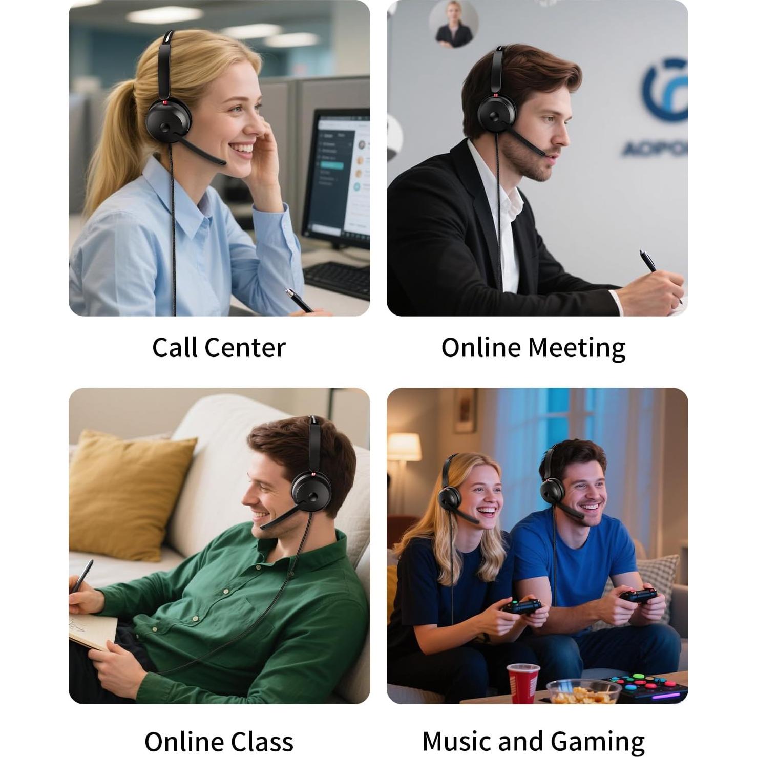 Auriculares con cable ONITOON X81 USB-C/A/3.5mm con micrófono