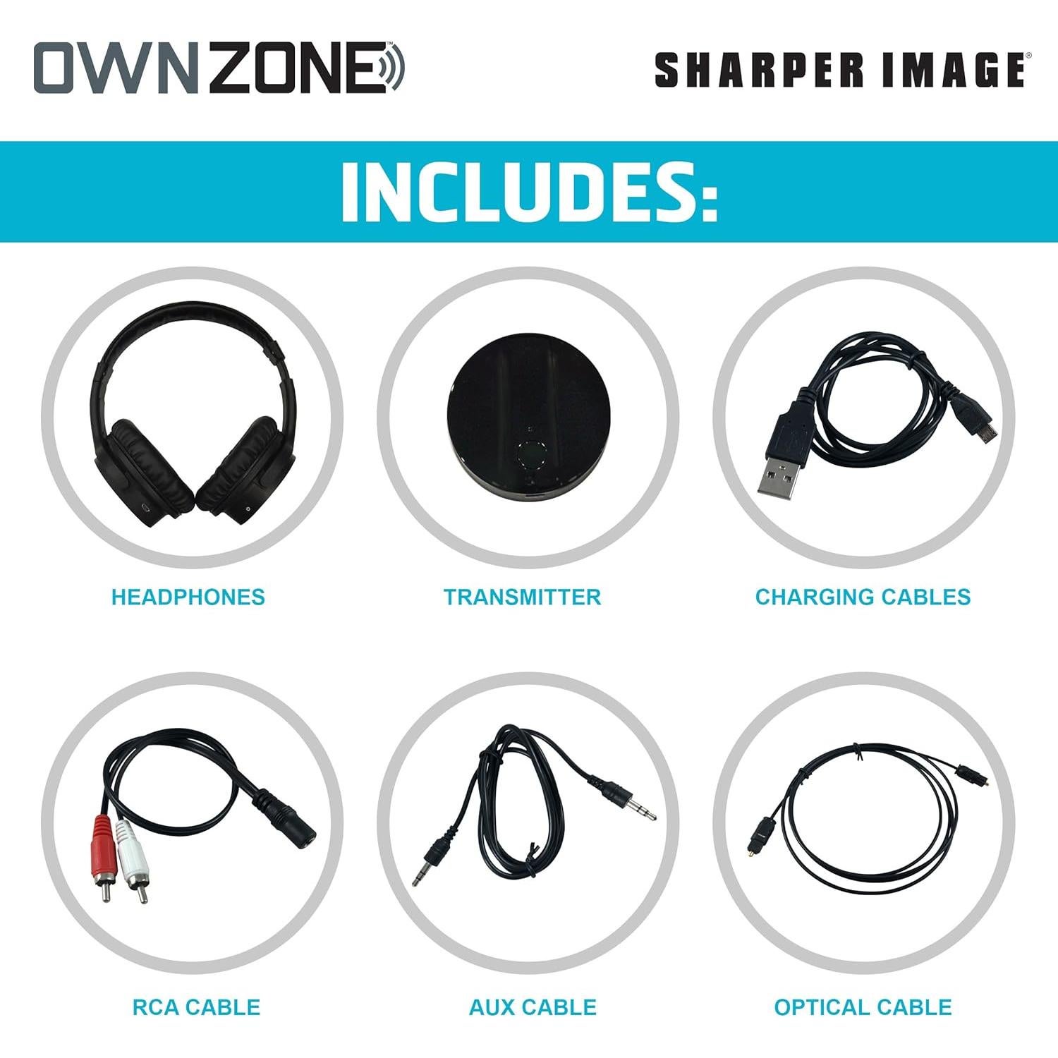 Auriculares Inalámbricos para TV Own Zone Sharper Image, 10h Batería