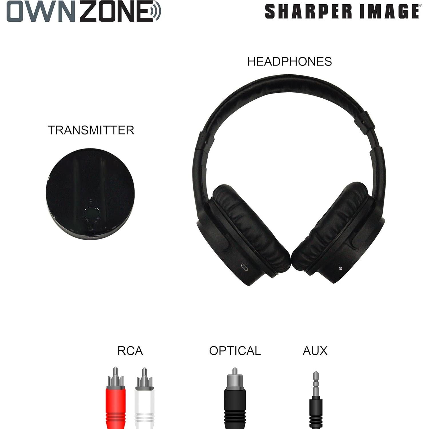 Auriculares Inalámbricos para TV Own Zone Sharper Image, 10h Batería
