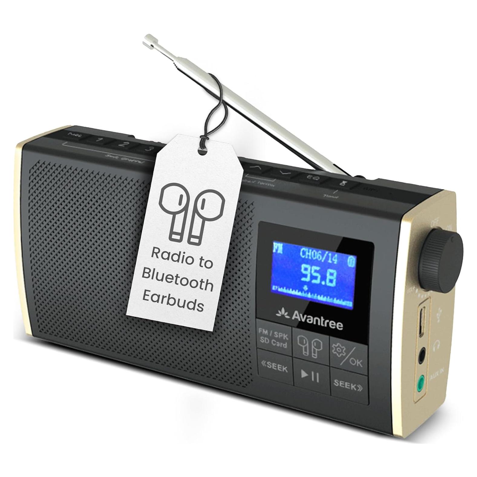 Transmisor Bluetooth Avantree Soundbyte T 4-en-1 FM SD