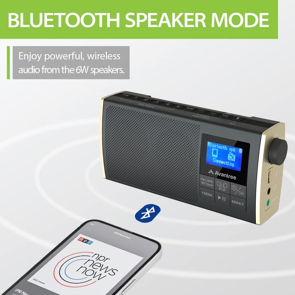Transmisor Bluetooth Avantree Soundbyte T 4-en-1 FM SD