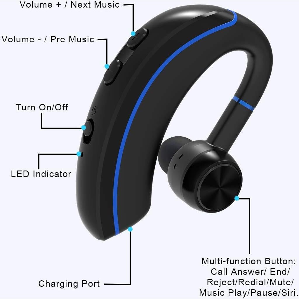 Auricular Bluetooth NANAMI A8 V5.0 In-Ear 320Hrs Cancelación Ruido