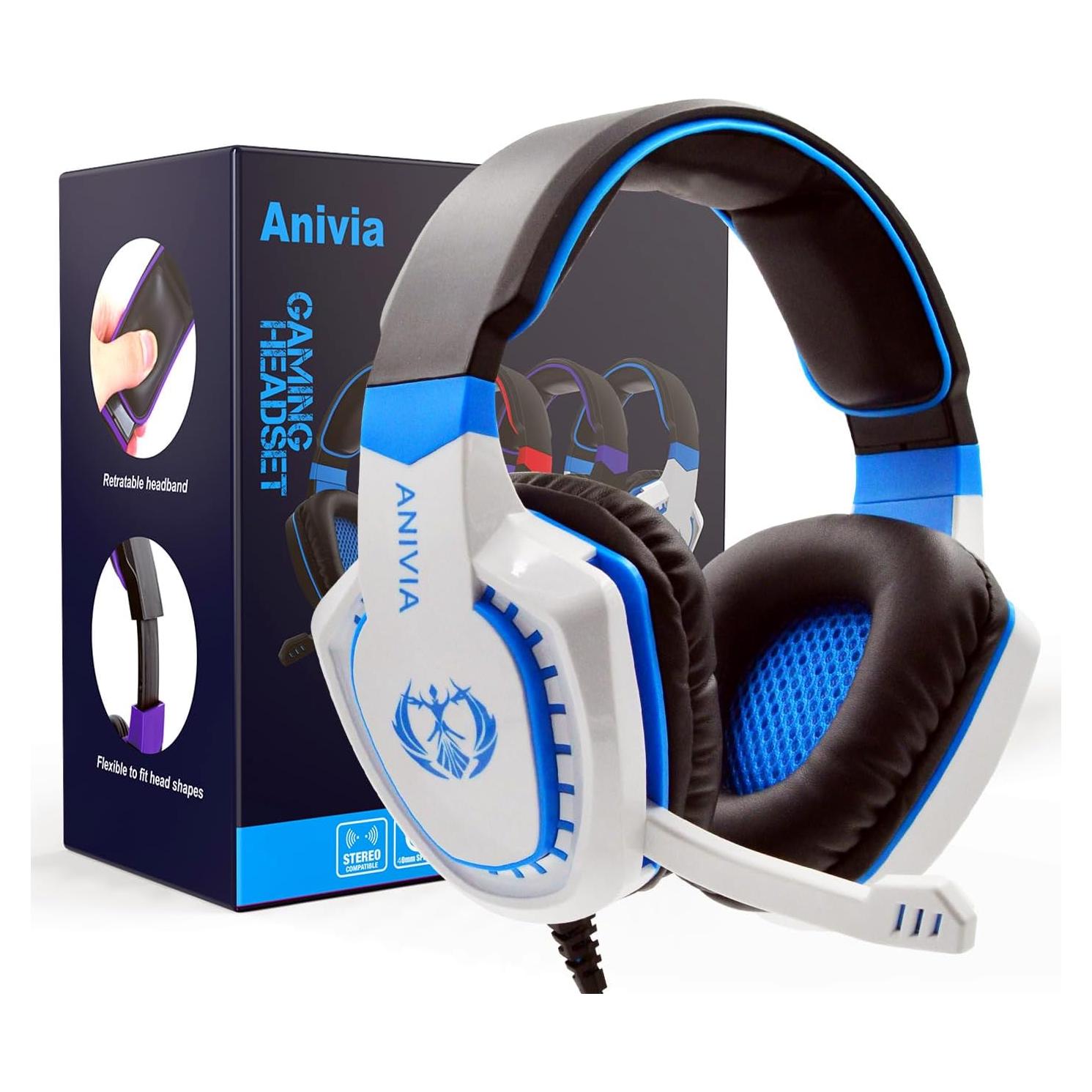 Auriculares Anivia Over-Ear NewestAH28 con Micrófono 3.5mm