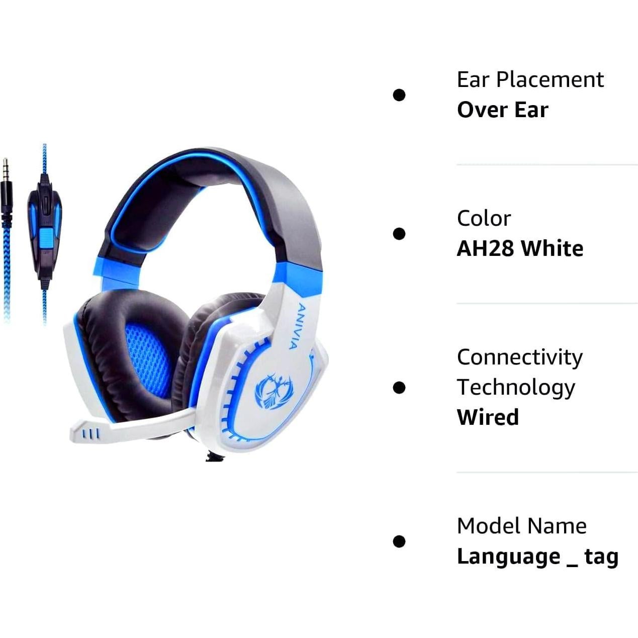 Auriculares Anivia Over-Ear NewestAH28 con Micrófono 3.5mm