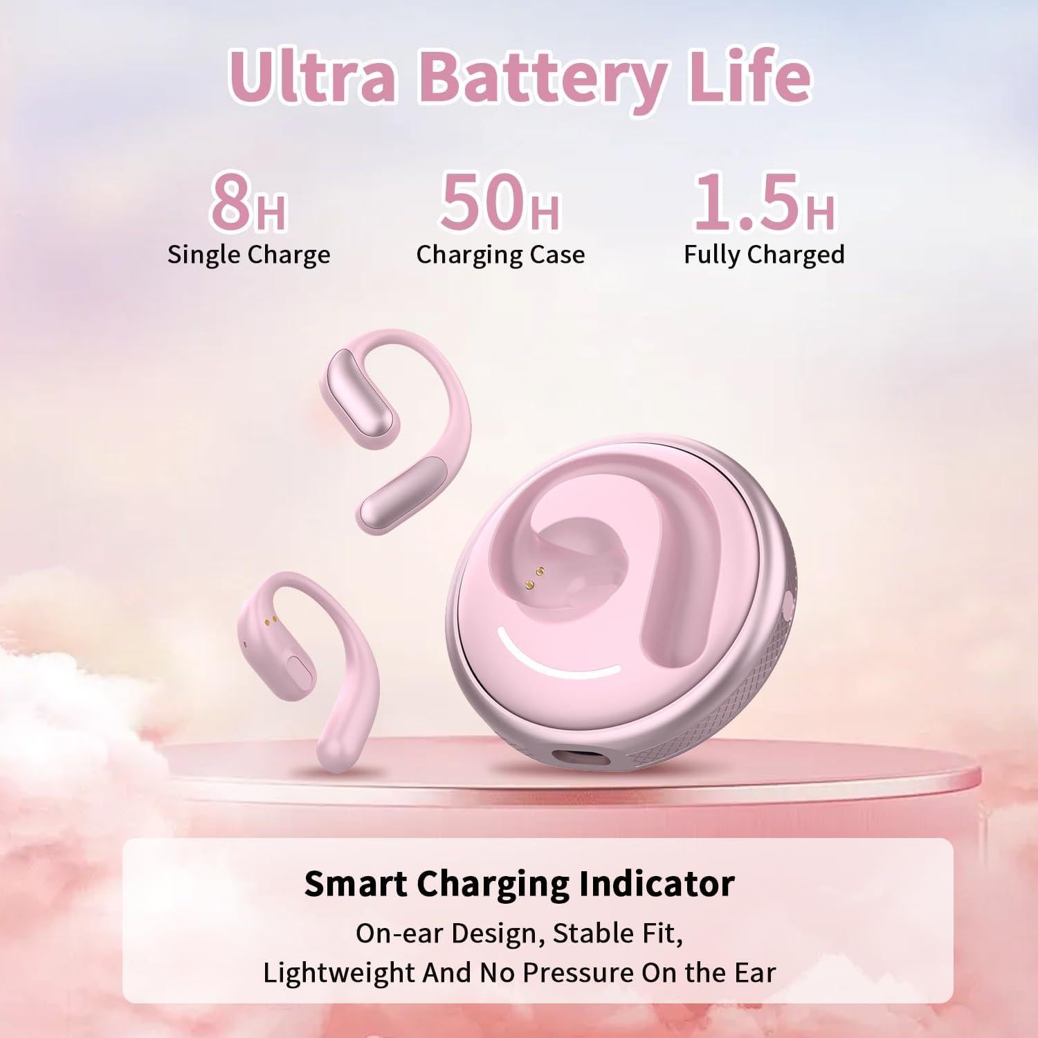 Auriculares Inalámbricos de Traducción AI Tulbeys K19 Rosa