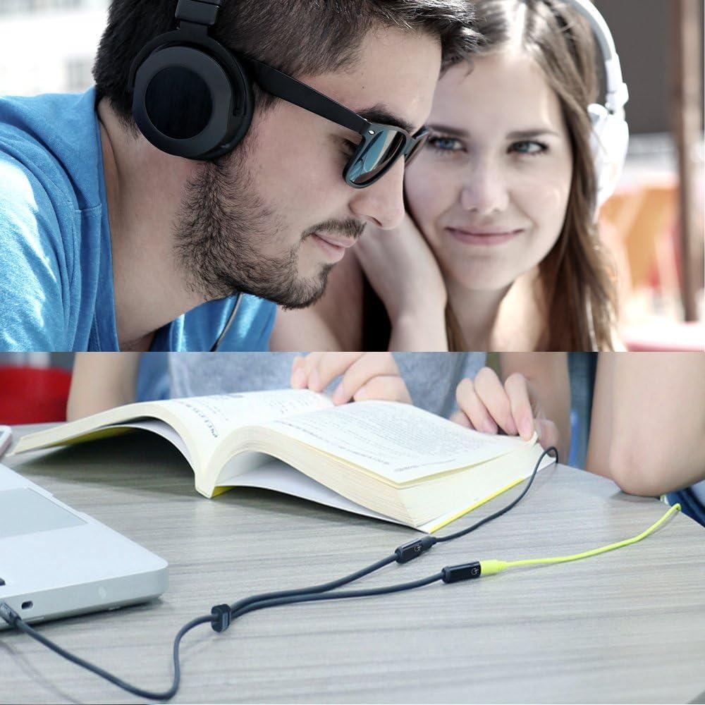 Divisor de auriculares MillSO TRRS 3.5mm a 2 hembra 30cm