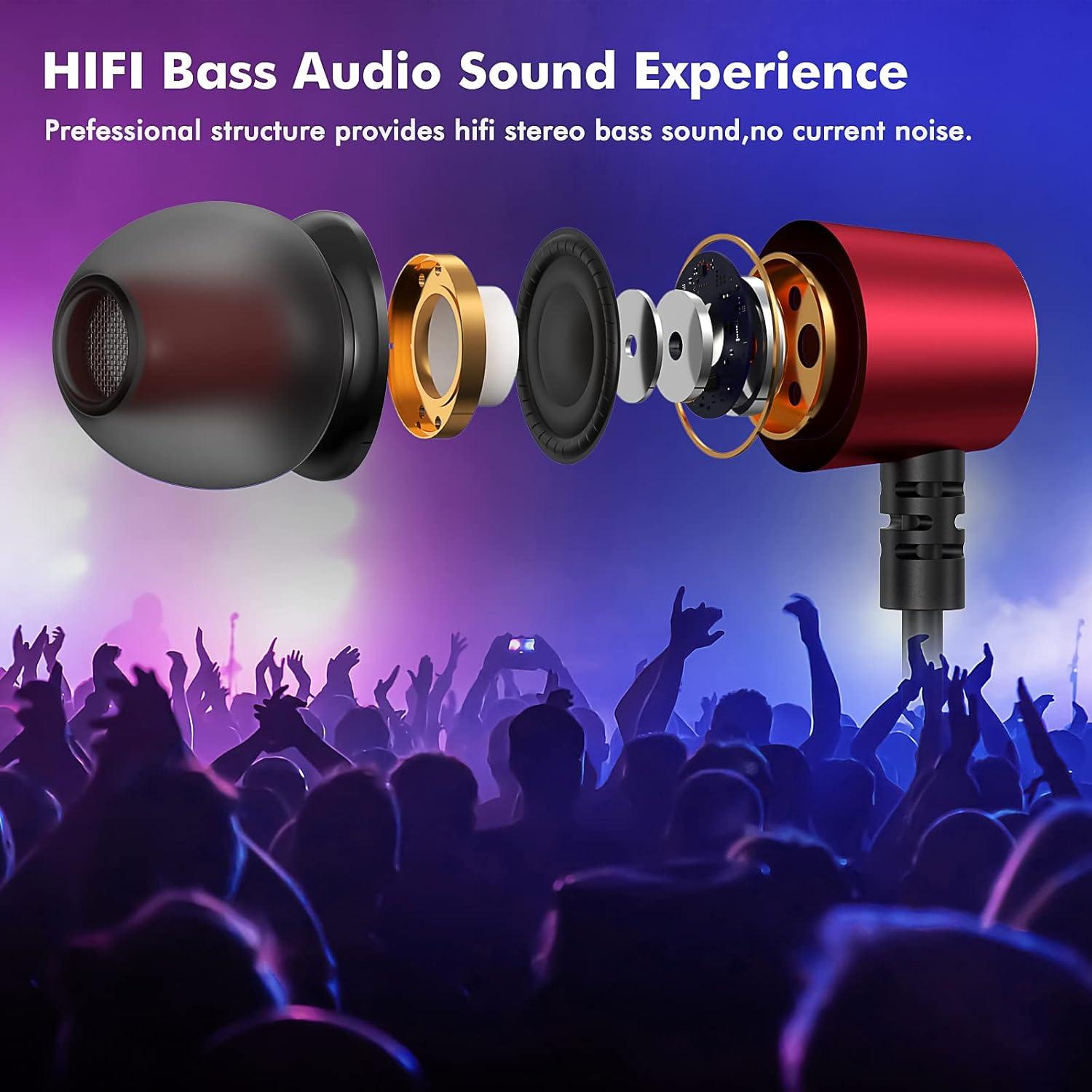 Auriculares In-Ear USB Tipo C TITACUTE con Micrófono y Control de Volumen