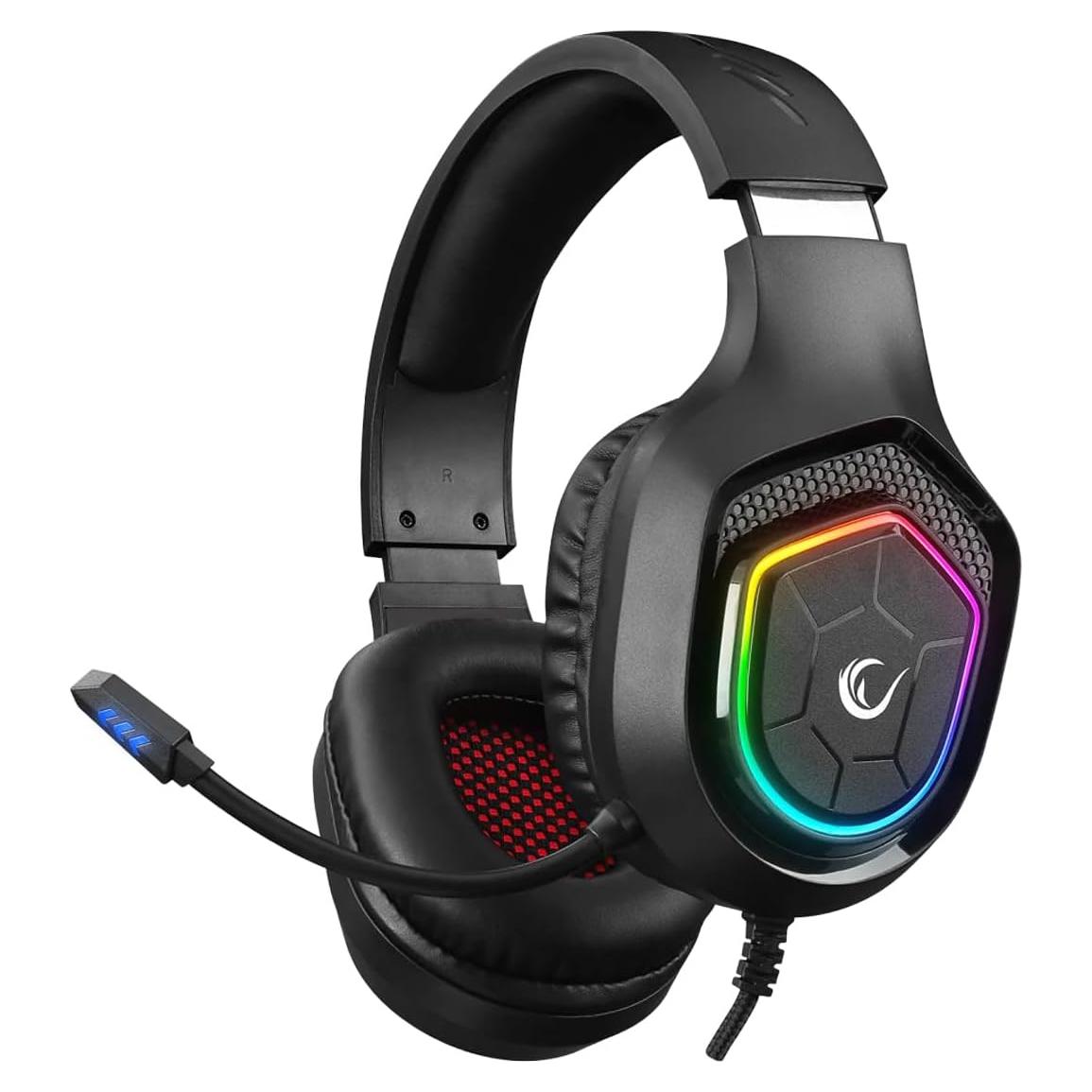 Auriculares para Juegos Rampage RM-K90 con Micrófono RGB 50mm