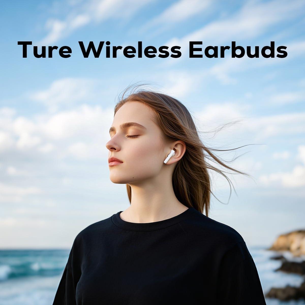 Auriculares Inalámbricos Nisheng JS51 - Bluetooth 5.3, 40h Batería, Cancelación Ruido