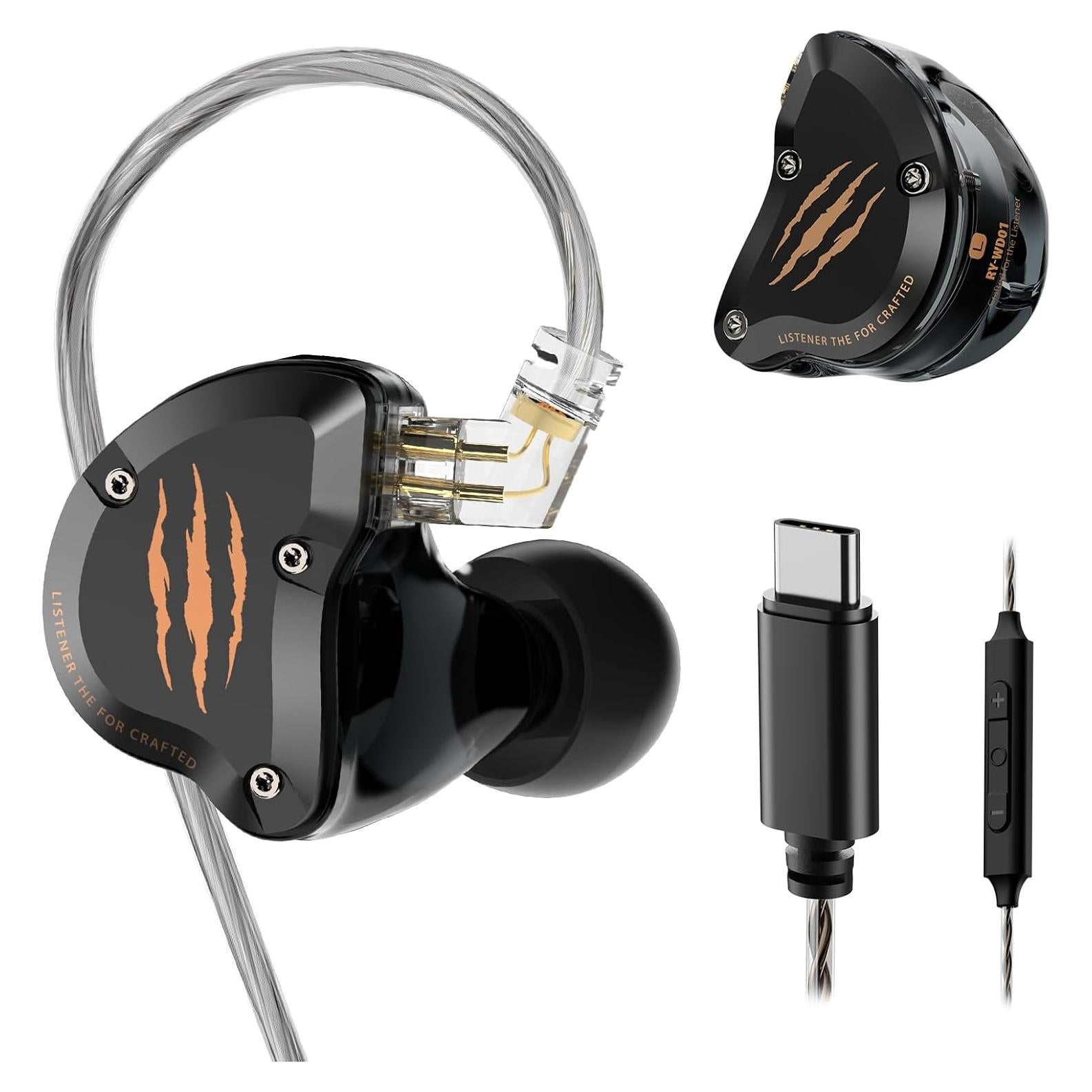 Auriculares In Ear RYTHFLO WD01 HiFi USB-C con Micrófono