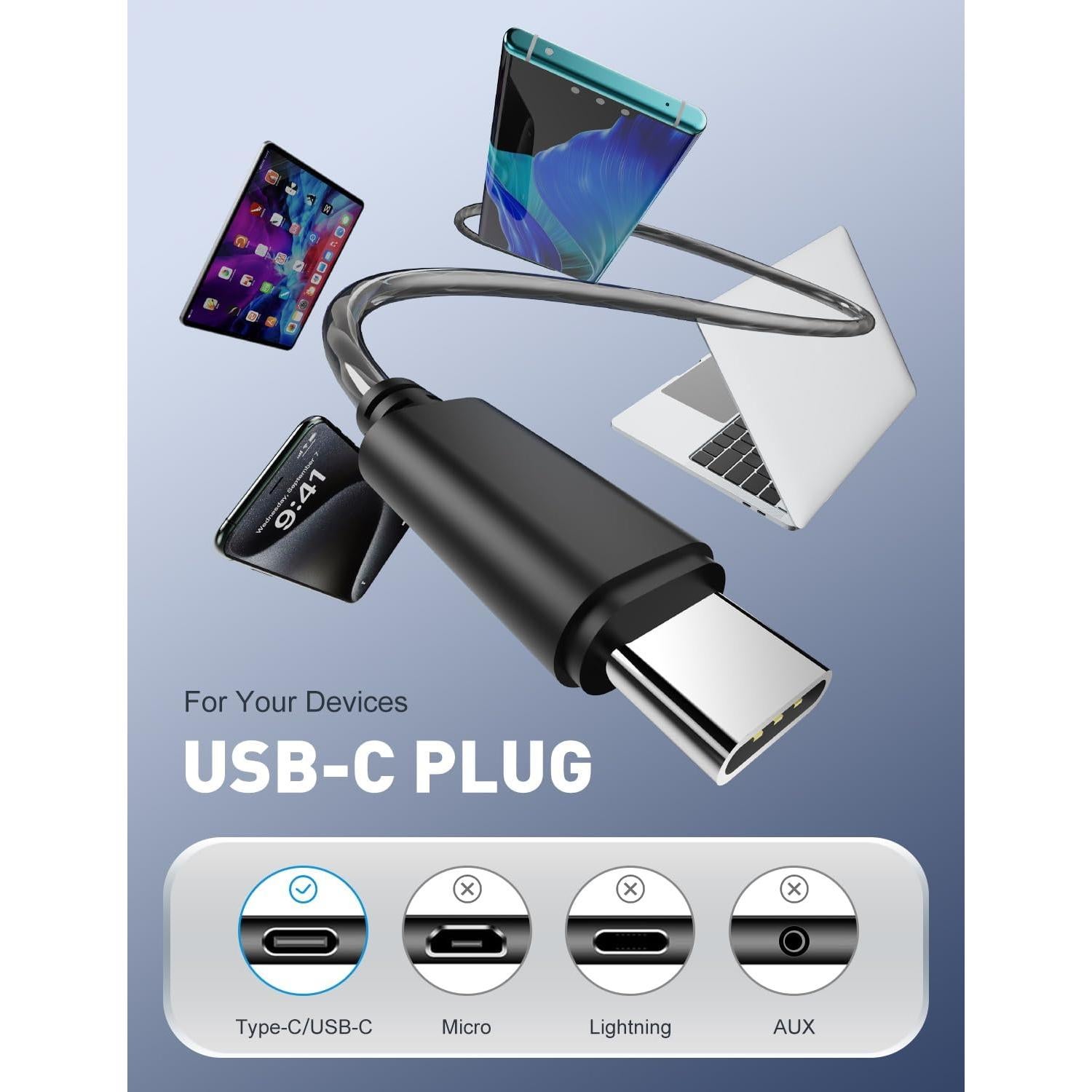 Auriculares In Ear RYTHFLO WD01 HiFi USB-C con Micrófono