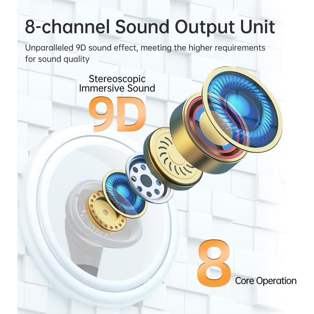 Auriculares Bluetooth MOCANIO mocaY13 100H Inalámbricos Negro