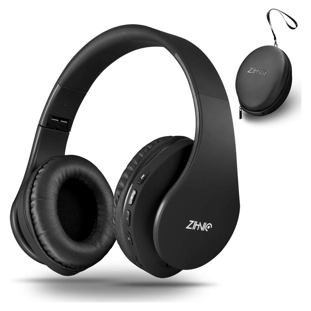 Auriculares Bluetooth ZIHNIC WH-816 Plegables Inalámbricos Negro