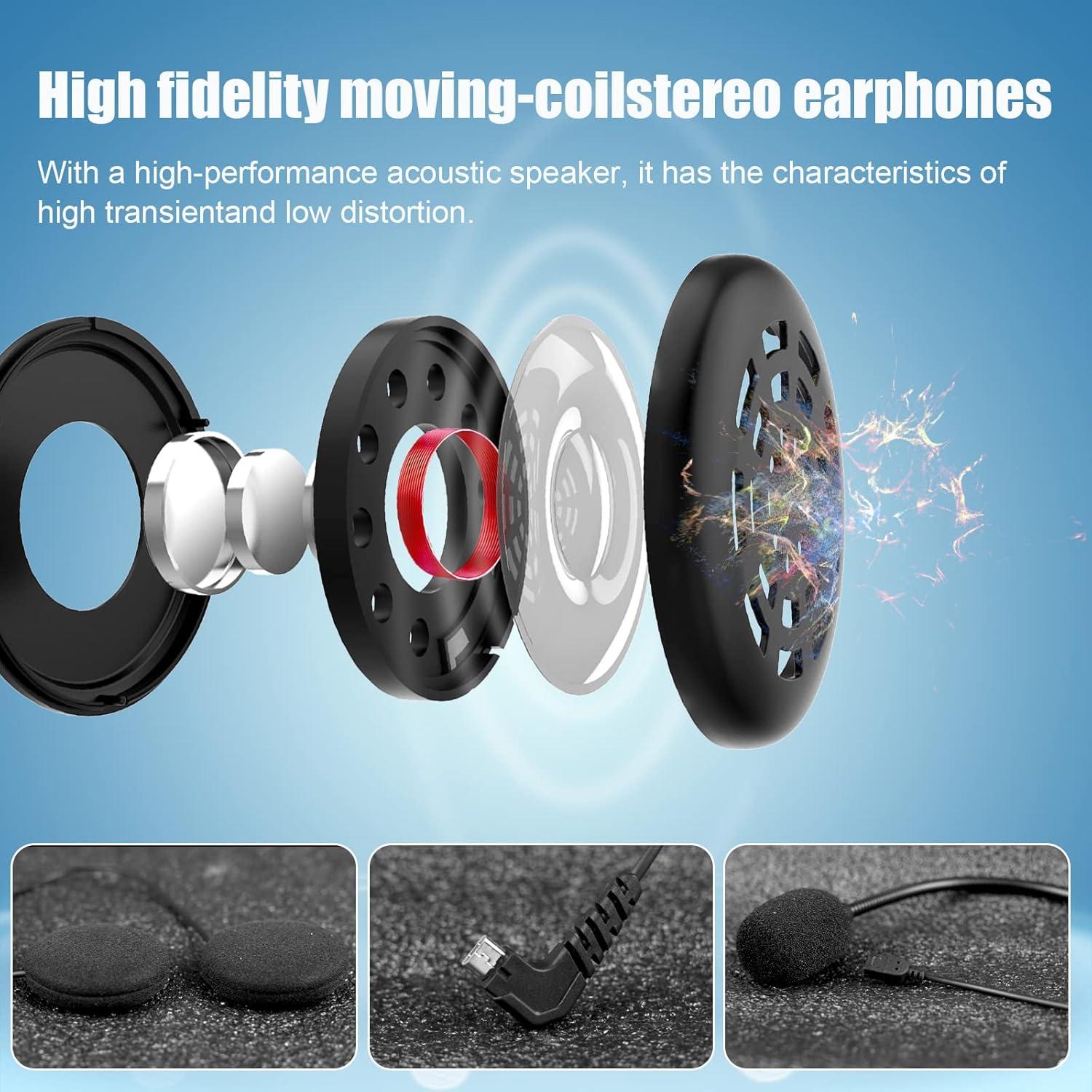 Auricular Bluetooth FreedConn TMAX PRO para Casco de Motocicleta