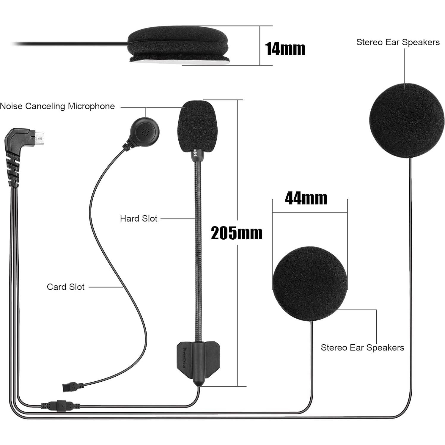 Auricular Bluetooth FreedConn TMAX PRO para Casco de Motocicleta