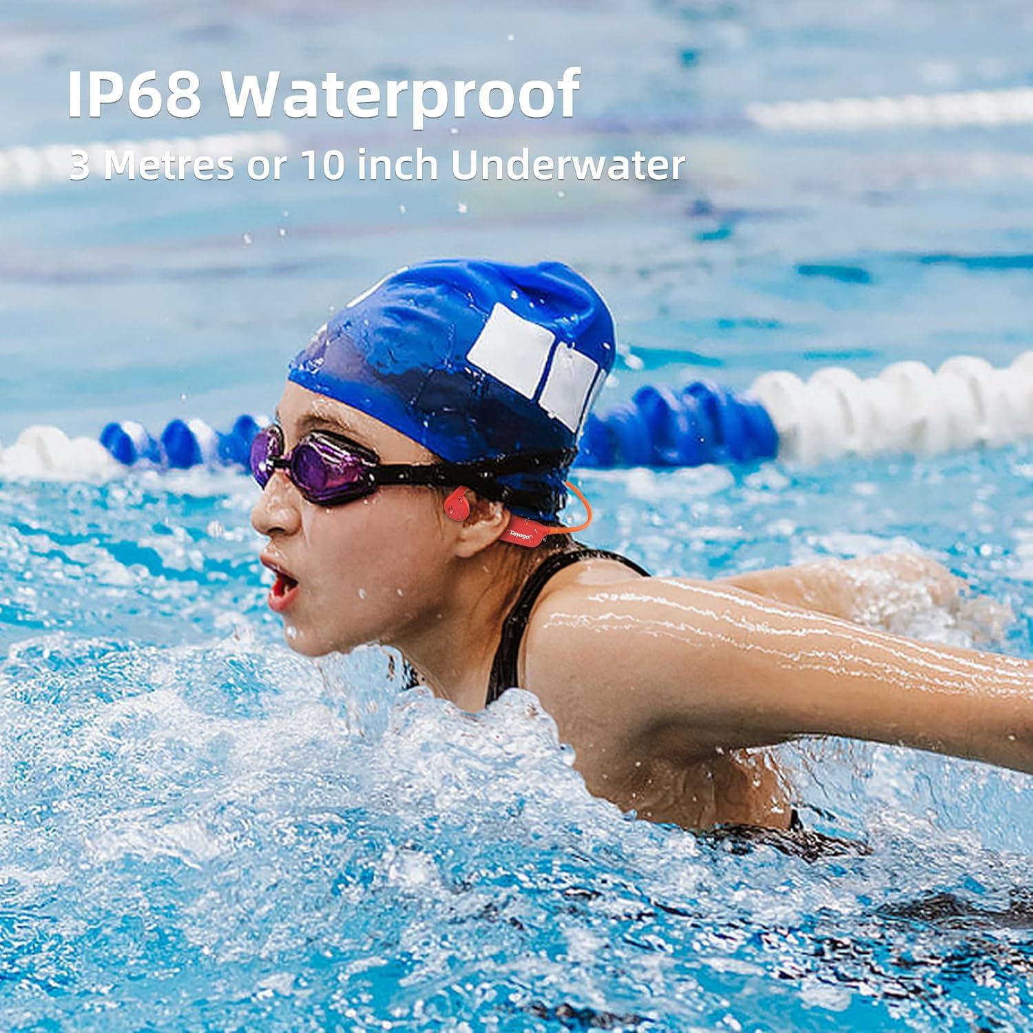 Auriculares de Natación Tayogo W22, Bluetooth 5.4, 32GB MP3