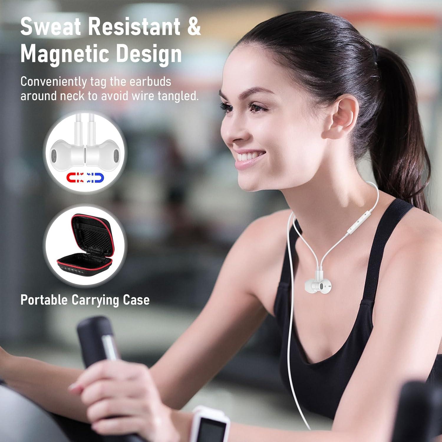 Auriculares con cable AFGHOA 3.5mm HiFi con cancelación de ruido