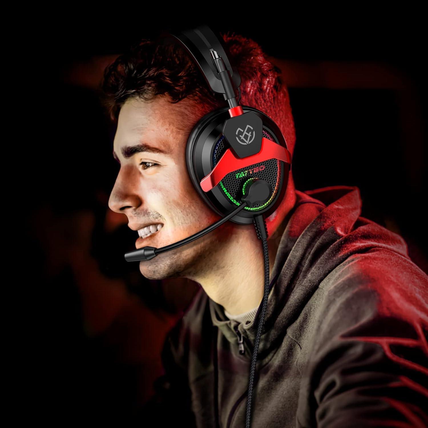 Auriculares Gaming Tatybo XW6 con Sonido Envolvente 7.1 y Micrófono