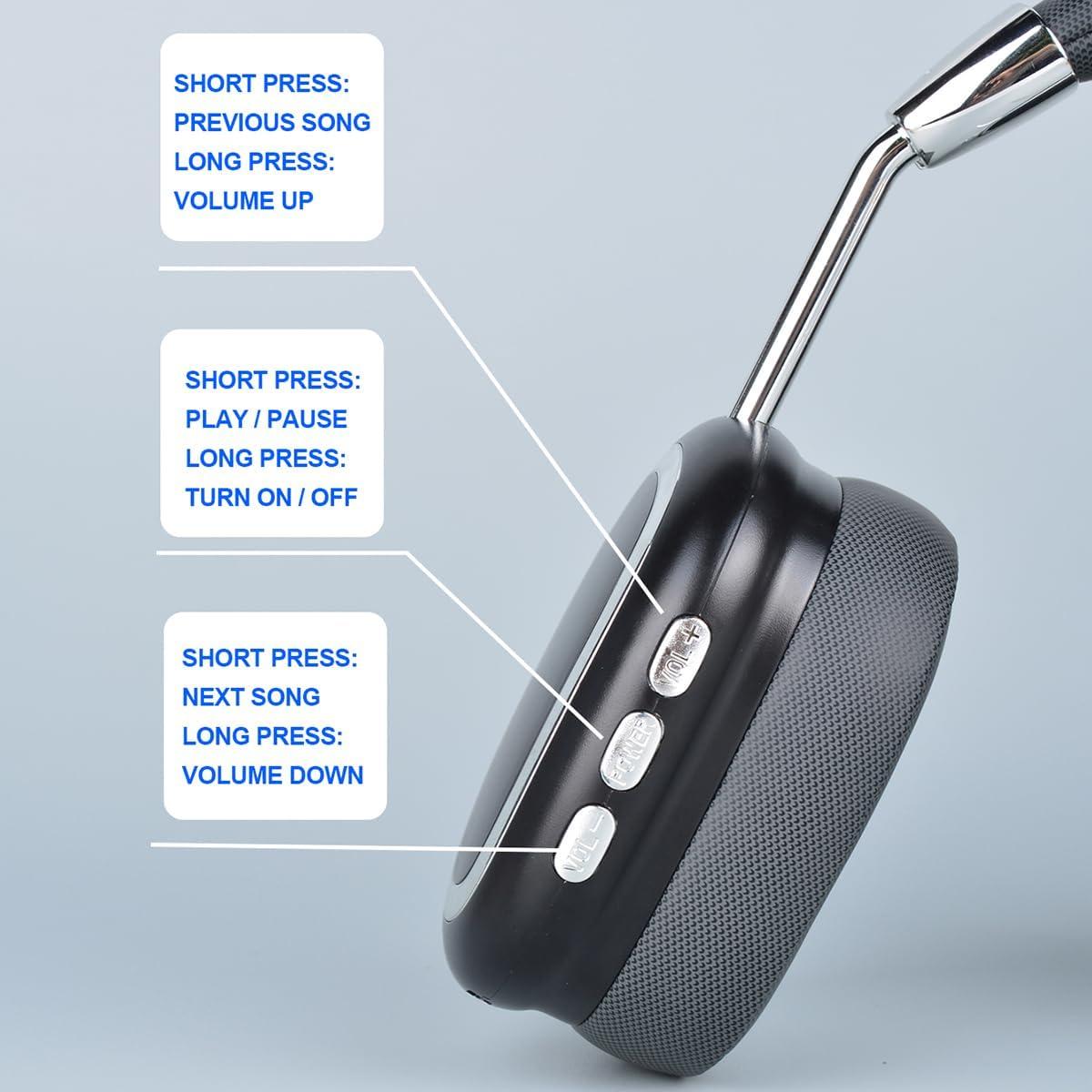 Auriculares Inalámbricos Shantou B35 HiFi Plegables Negro