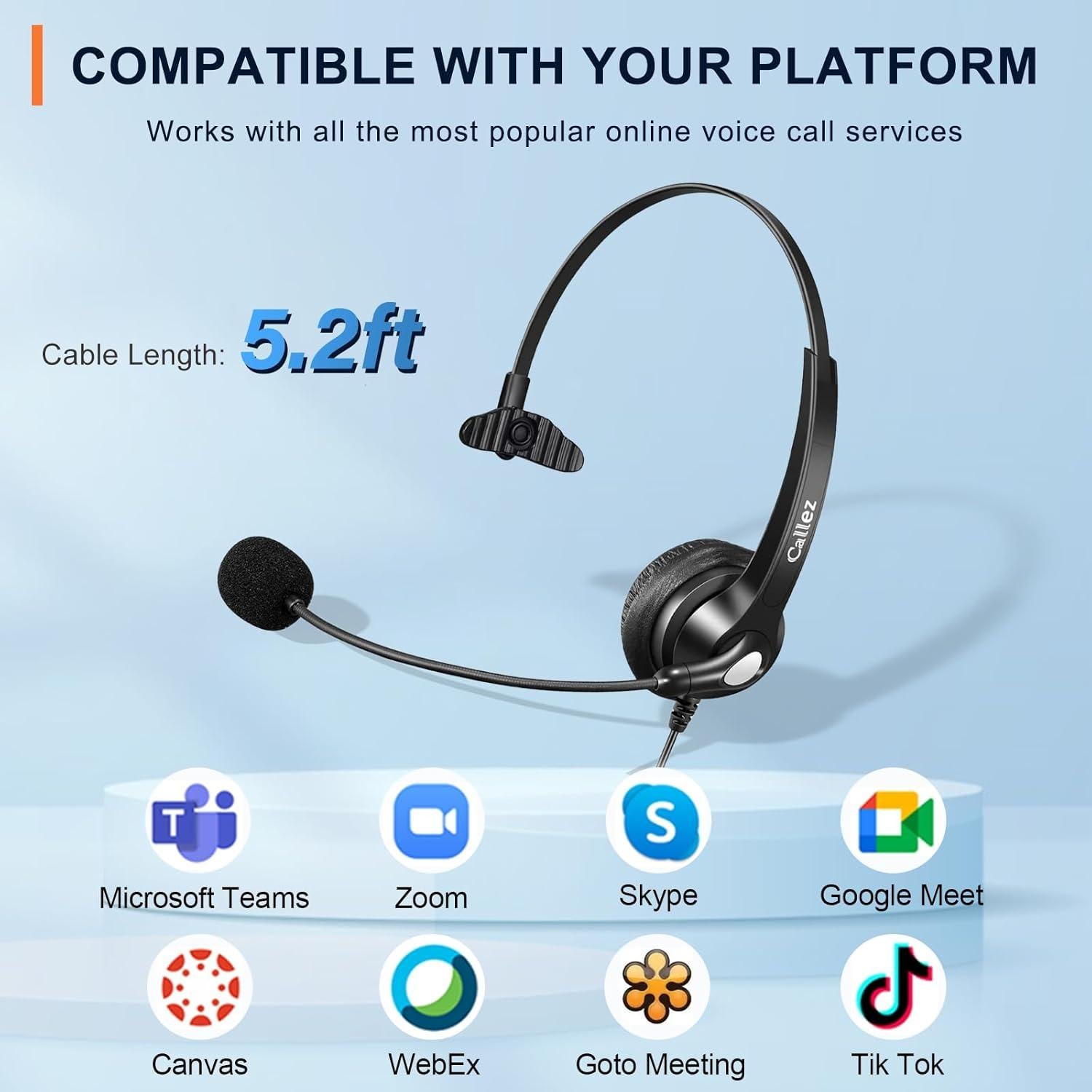 Auriculares Callez GC500E1 con Micrófono 3.5mm - Cancelación de Ruido