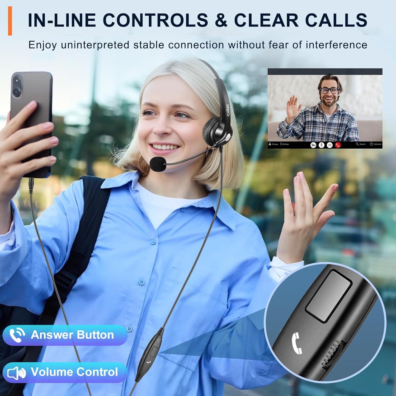 Auriculares Callez GC500E1 con Micrófono 3.5mm - Cancelación de Ruido