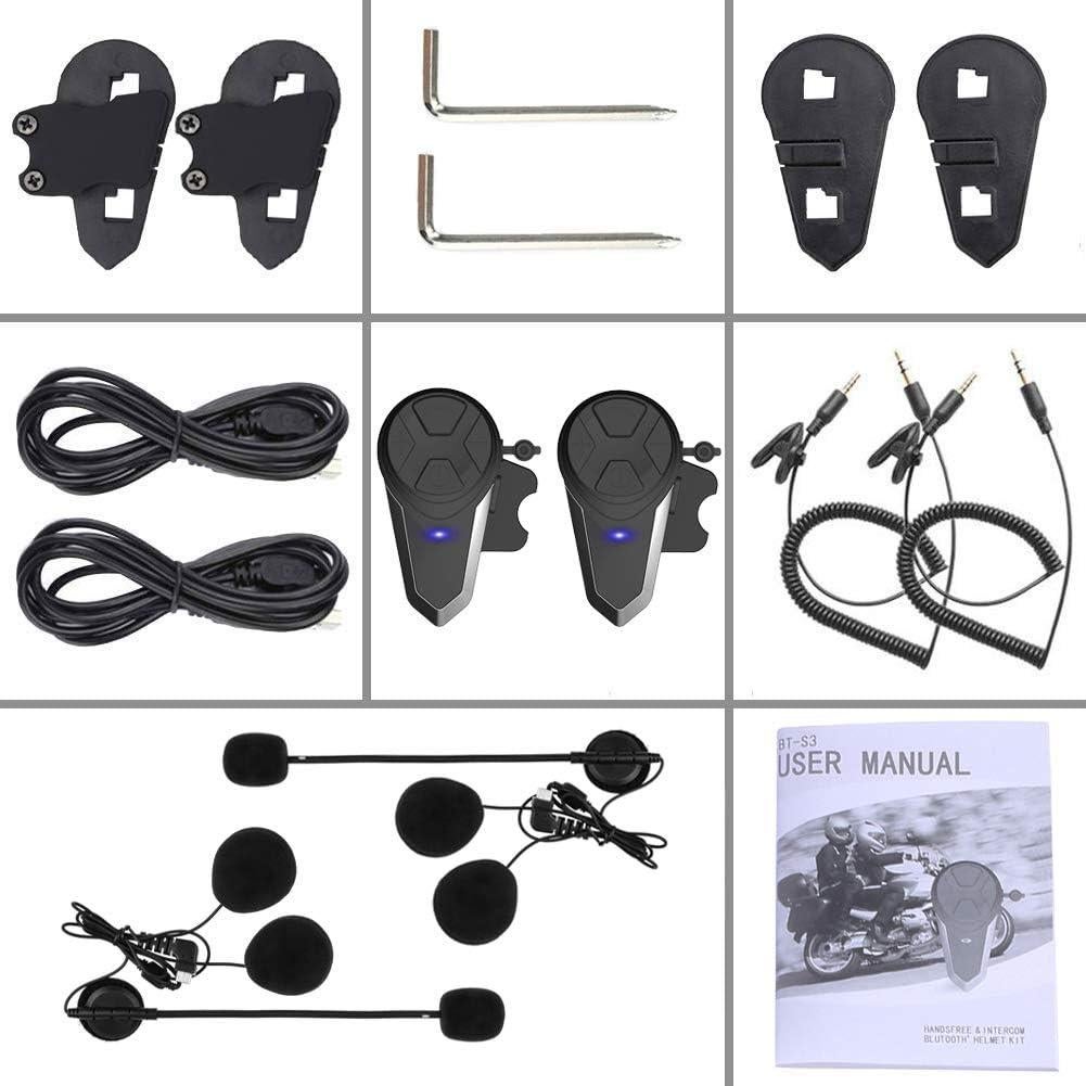 Auricular Bluetooth Dgakcvb BT-S3 Intercomunicador 1000m