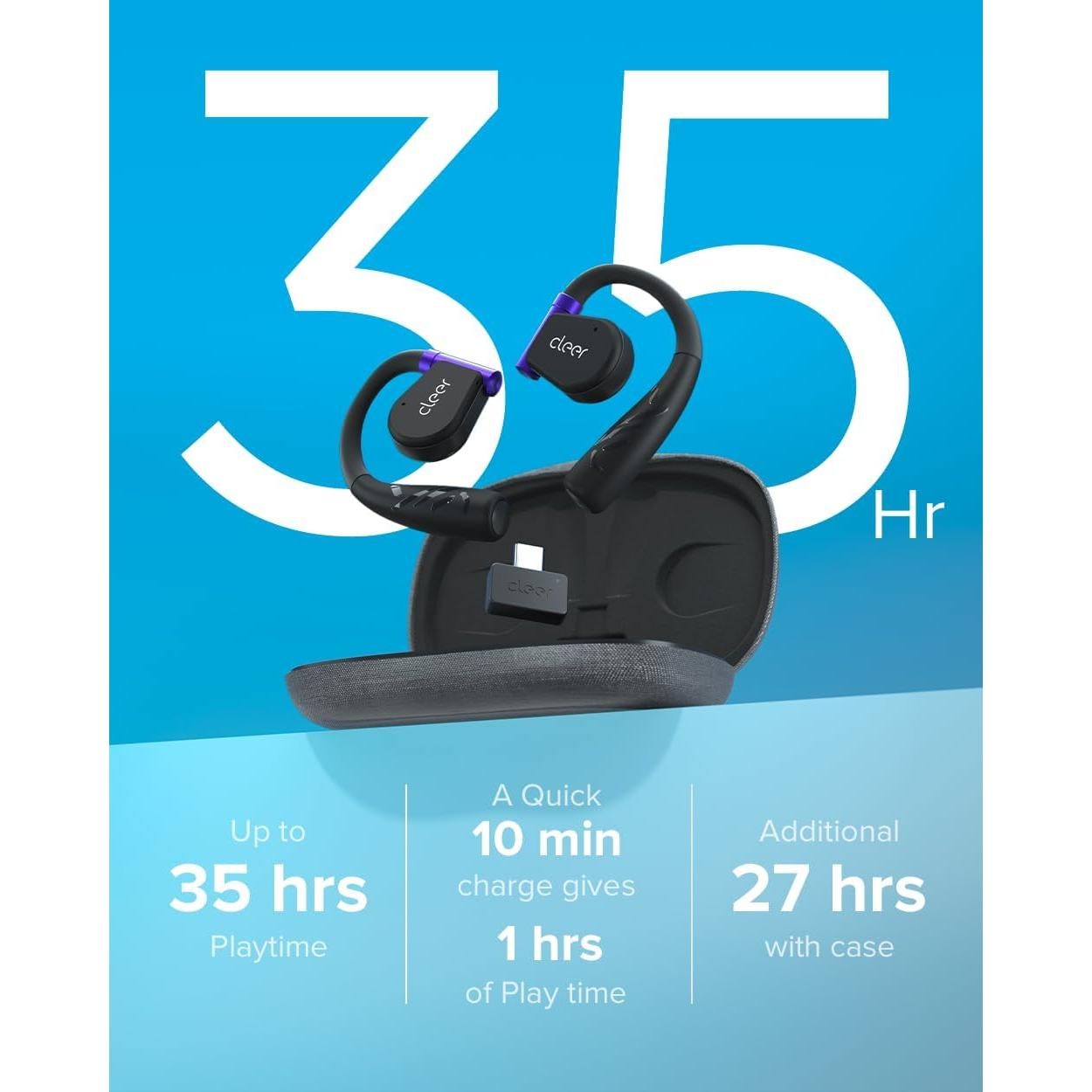 Auriculares Gaming Inalámbricos Cleer ARC II - 35 Horas, Bluetooth 5.3, Negro