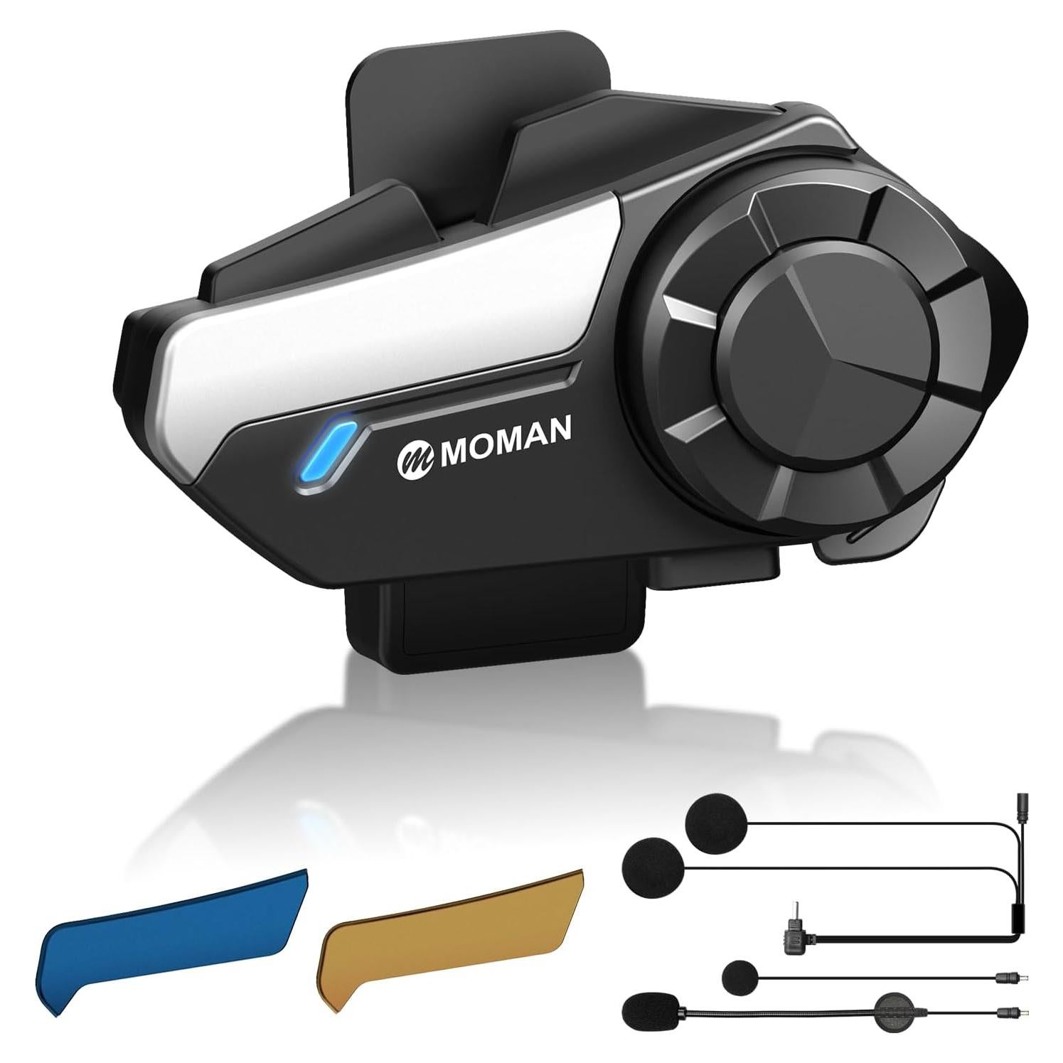 Intercomunicador Moman H2S 2 Vías Bluetooth 5.1 1000m