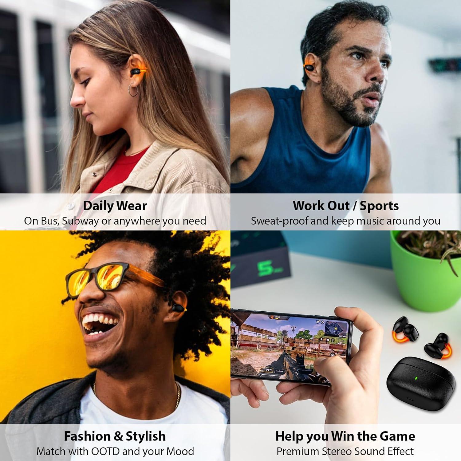 Auriculares Inalámbricos Jiunai K5-C Bluetooth 5.3 Conducción Ósea